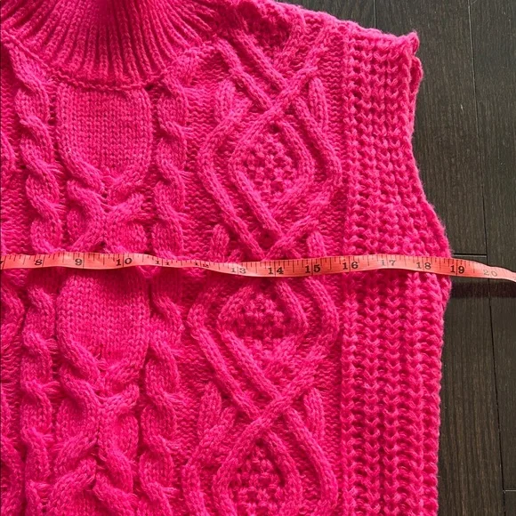 🩷Pink Cable Knit Turtleneck Sweater NWOT - Picture 10 of 13